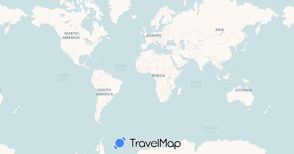 TravelMap itinerary: driving, bus, plane, cycling, train, hiking, boat, hitchhiking, motorbike, electric vehicle in Argentina, Australia, Belgium, Canada, Egypt, Greece, Indonesia, India, Netherlands, Philippines, Qatar, Romania, Saudi Arabia, Singapore, Turkey, Vietnam (Africa, Asia, Europe, North America, Oceania, South America)